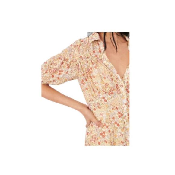 Free People Bonnie Mini Dress Tea Combo XS NWT - Picture 3 of 5